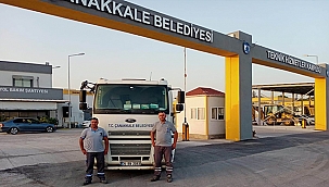 ÇANAKKALE BELEDİYESİNDEN YANGIN SÖNDÜRME ÇALIŞMALARINA DESTEK