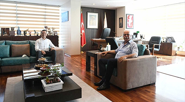 GARANTİ BANKASI ŞUBE MÜDÜRÜNDEN BAŞKAN GÖKHAN'A ZİYARET