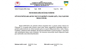 METEOROLOJİDEN KÜL UYARISI!