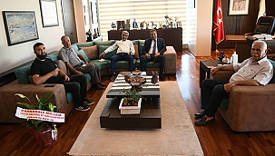 MUŞLULAR DERNEĞİ YÖNETİMİNDEN BAŞKAN GÖKHAN'A ZİYARET