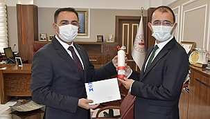 BAŞKAN ERDOĞAN'DAN KAYMAKAM DOLU'YA HAYIRLI OLSUN ZİYARETİ