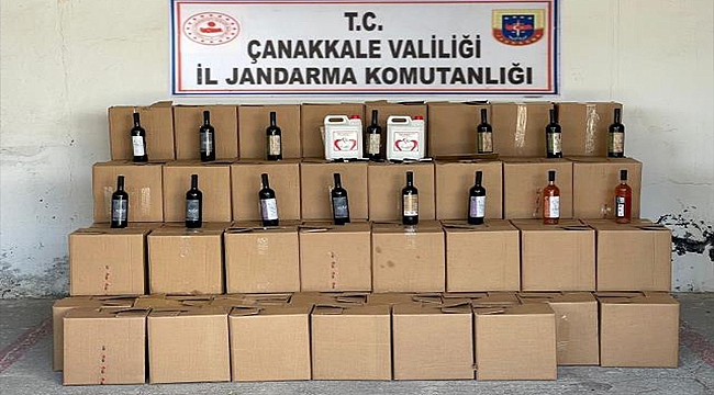 BOZCAADA'DA KAÇAK ŞARAP ELE GEÇİRİLDİ!