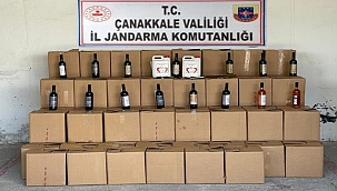 BOZCAADA'DA KAÇAK ŞARAP ELE GEÇİRİLDİ!