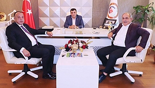 ÇTSO YÖNETİM KURULU BAŞKANI SELÇUK SEMİZOĞLU RİZE TSO'YU ZİYARET ETTİ