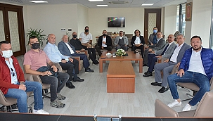 MÜTEAHHİTLER BİRLİĞİ DERNEĞİ'NDE BAŞKAN YILMAZ'A ZİYARET