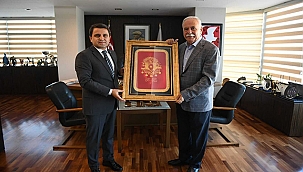 TARİHİ ALAN BAŞKANI KAŞDEMİR'DEN BAŞKAN GÖKHAN'A ZİYARET