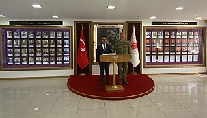 VALİ AKTAŞ, RASİM YALDIZ'A HAYIRLI OLSUN ZİYARETİNDE BULUNDU