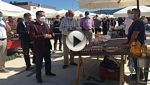 VALİ AKTAŞ VE BAŞKAN GÖKHAN KOOPERATİFLER PAZARINDA