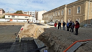 VALİ AKTAŞ, ÇANAKKALE MERKEZ ANADOLU İMAM HATİP LİSESİ İNŞAATINI İNCELEDİ