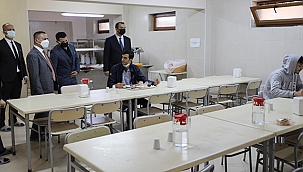 VALİ AKTAŞ, YURT VE OKUL ZİYARETLERİNE DEVAM EDİYOR