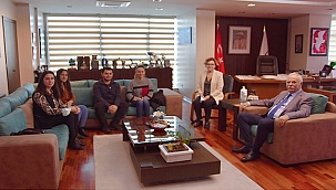 AHMET ALP GÖNÜLLÜLERİNDEN BAŞKAN GÖKHAN'A ZİYARET