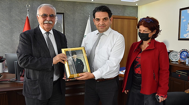 BAŞKAN GÖKHAN'DAN DSİ ŞUBE MÜDÜRÜ GÜLDOĞAN'A ZİYARET