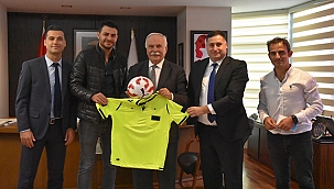 HAKEMLERDEN BAŞKAN GÖKHAN'A ZİYARET