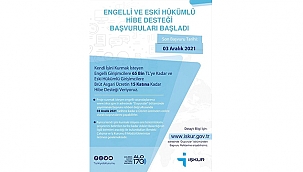 İŞKUR, ENGELLİ VE ESKİ HÜKÜMLÜLERE YÖNELİK PROJE DESTEKLERİNİ DUYURDU