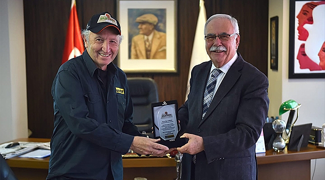 OFFROAD KULÜBÜ TEMSİLCİSİ LEVENT UYSAL BAŞKAN GÖKHAN'I ZİYARET ETTİ