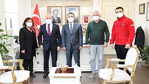 TÜRKİYE KIZILAY DERNEĞİ ÇANAKKALE ŞUBESİ'NDEN VALİ AKTAŞ'A ZİYARET