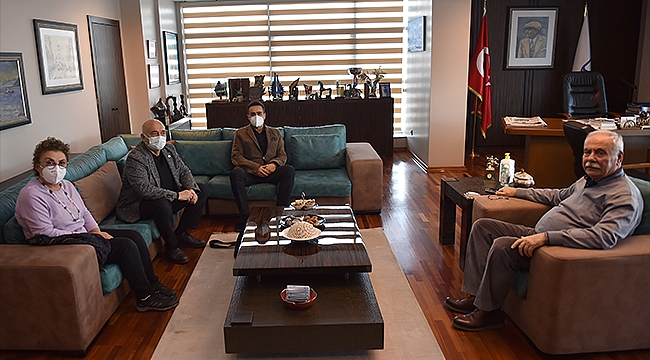 BAŞKAN GÖKHAN KONUKLARINI AĞIRLADI