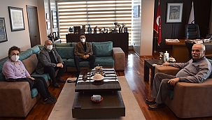 BAŞKAN GÖKHAN KONUKLARINI AĞIRLADI