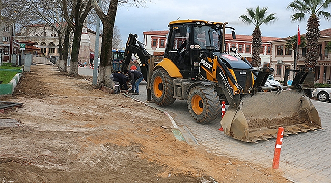 BAYRAMİÇ'TE ÇALIŞMALAR HIZLA SÜRÜYOR