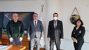 ÇANAKKALE GASTRONOMİ DERNEĞİ BAŞKAN ARSLAN'I ZİYARET ETTİ