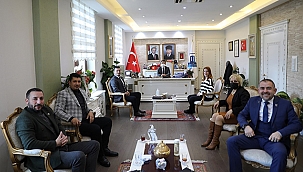 TÜM GİRİŞİMCİ EMLAK MÜŞAVİRLERİ DERNEĞİ YÖNETİMİNDEN VALİ AKTAŞ'A ZİYARET