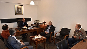 BAŞKAN GÖKHAN'DAN MÜTEAHHİTLER BİRLİĞİ'NE ZİYARET