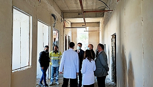 DİŞ SAĞLIĞI MERKEZİ İNŞAATI İNCELENDİ