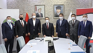 EZİNE GIDA OSB TARAFINDAN İL MİLLİ EĞİTİM MÜDÜRLÜĞÜNE ARSA BAĞIŞLANDI