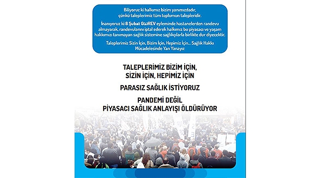 HASTANELERDE YARIN GREV VAR!