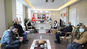 KENT KONSEYİ ENGELLİLER MECLİSİ YENİ YÖNETİMİNDEN VALİ AKTAŞ'A ZİYARET