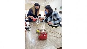 SEVGİLER GÜNÜ TEMALI MUM YAPIM ATÖLYESİ TAMAMLANDI