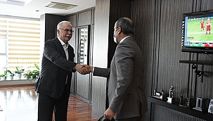 BAŞKAN GÖKHAN KONUKLARINI AĞIRLADI