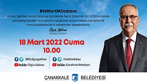 BAŞKANIN ANMA KONUŞMASI 18 MART'TA