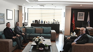 DOUBLETREE BY HİLTON ÇANAKKALE GENEL MÜDÜRÜ KAN'DAN BAŞKAN GÖKHAN'A ZİYARET