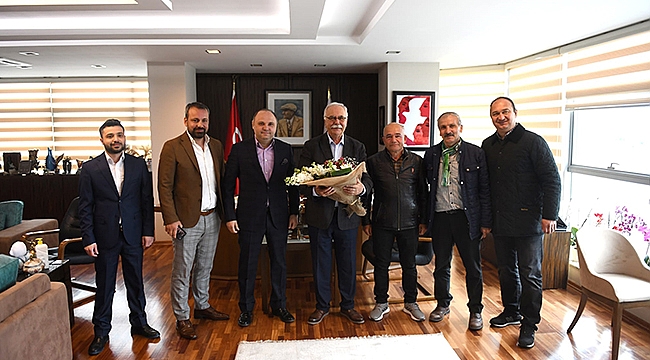 BAŞKAN GÖKHAN KONUKLARINI AĞIRLADI
