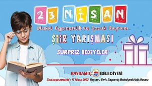 BAYRAMİÇ BELEDİYESİ'NDE 23 NİSAN COŞKUSU