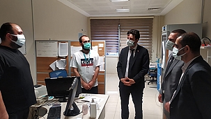 MÜDÜR BAŞTÜRK HASTANELERİ TEK TEK ZİYARET EDİYOR