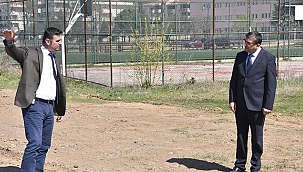 "YENİ GÜREŞ SAHASI İÇİN İNCELEMELERDE BULUNDUK"