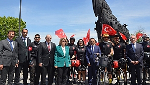 "ÇANAKKALE'NİN EVLATLARI ATASININ İZİNDE" BİSİKLET TURUNUN STARTI VERİLDİ