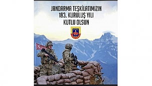 BAŞKAN GÖKHAN JANDARMANIN KURULUŞ YIL DÖNÜMÜNÜ KUTLADI