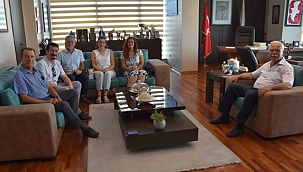 BAŞKAN GÖKHAN KONUKLARINI AĞIRLADI