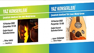 ÇAĞLAR KAYNAK BASKETBOL SAHASI'NDA YAZ KONSERLERİ