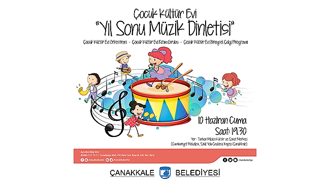 ÇOCUK KÜLTÜR EVİ YIL SONU KONSERİNE HAZIRLANIYOR