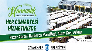 HARMANLIK ÜRETİCİ VE KOOPERATİFLER PAZARI HER CUMARTESİ HİZMETİNİZDE