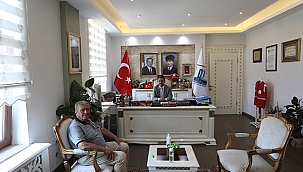 AYVACIK İL GENEL MECLİS ÜYESİ ŞERAFETTİN ALKAN, VALİ AKTAŞ'I ZİYARET ETTİ