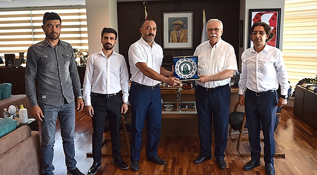 BAŞKAN GÖKHAN KONUKLARINI AĞIRLADI