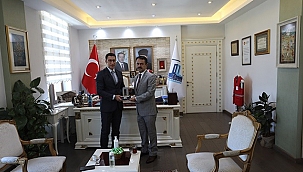 GÜNEY AKÇER'DEN VALİ AKTAŞ'A VEDA ZİYARETİ