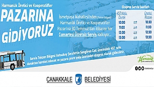 HARMANLIK ÜRETİCİ VE KOOPERATİFLER PAZARI'NA ÜCRETSİZ SERVİS