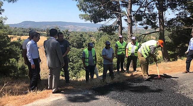 VALİ AKTAŞ, İL ÖZEL İDARESİ'NİN YOL ÇALIŞMALARINI YERİNDE İNCELEDİ