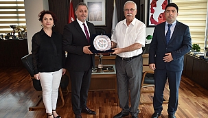 BAŞKAN GÖKHAN KONUKLARINI AĞIRLADI